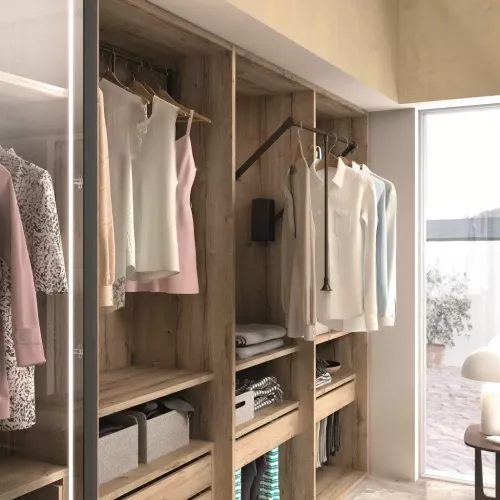 Detalle percha abatible