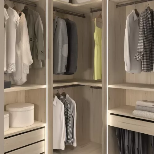 Detalle vestidor percha curva